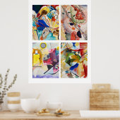 Poster Les tableaux de Kandinsky (Cuisine)
