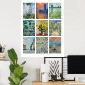 Poster Les tableaux de Monet (Bureau à domicile)