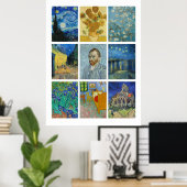 Poster Les tableaux de Van Gogh (Bureau à domicile)