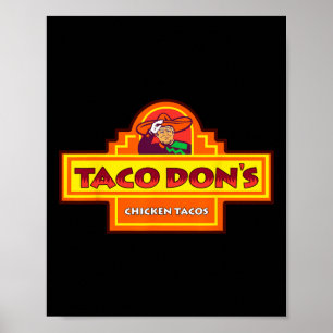 Poster Les tacos au poulet de Taco Don parodie Trump