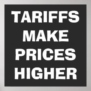 Poster Les Tarifs Augmentent Les Prix Sur Mesure