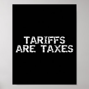 Poster Les tarifs douaniers sont des impôts - Hommes et f