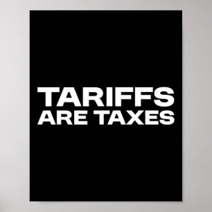 Poster Les tarifs douaniers sont des impôts - Point de vu
