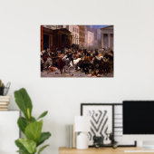 Poster Les taureaux et les ours dans le marché, 1879 (Bureau à domicile)