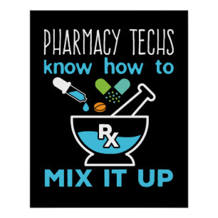 Poster Les techniciens en pharmacie savent comment le mél