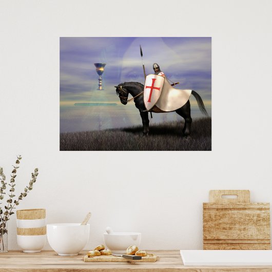 Poster Les Templiers et le Graal (Cuisine)
