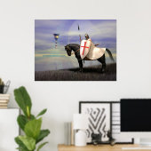 Poster Les Templiers et le Graal (Bureau à domicile)