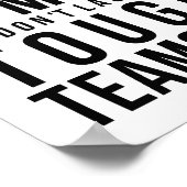 Poster Les temps difficiles ne sont pas Derniers Les équi (Coin)