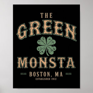 Poster Les tenues de Green Monsta St Patricks Day Boston