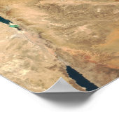 Poster Les terres d'Israël le long de la côte est (Coin)