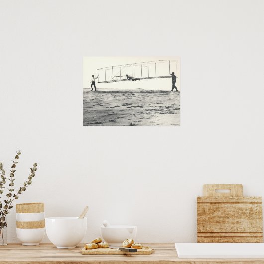 Poster Les tests de planeur de Wright Brothers (Cuisine)