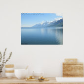 Poster Les Teton Mountains surplombant le lac Jenny (Cuisine)