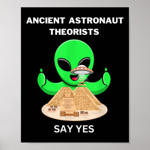 Poster Les Théoristes Des Astronautes Égyptiens Disent Ou