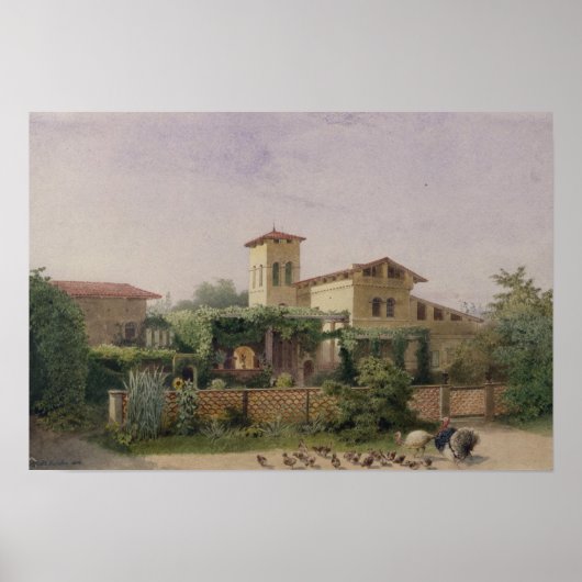 Poster Les thermes romains, 1848 (Devant)