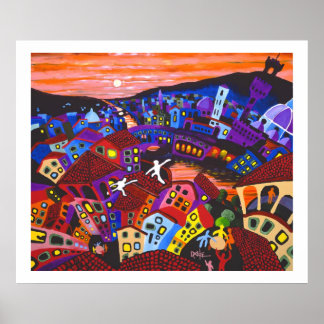 Poster Les toits de Florence