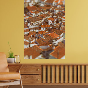 Poster Les toits du Castelo de Vide. Alentejo, Portugal.