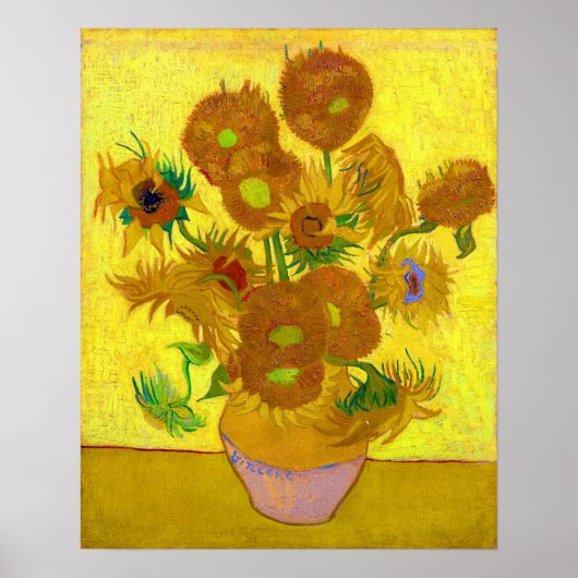 Poster Les tournesols de Van Gogh (Devant)