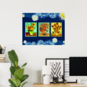 Poster Les tournesols de Van Gogh (Bureau à domicile)