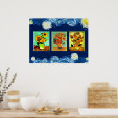 Poster Les tournesols de Van Gogh (Cuisine)