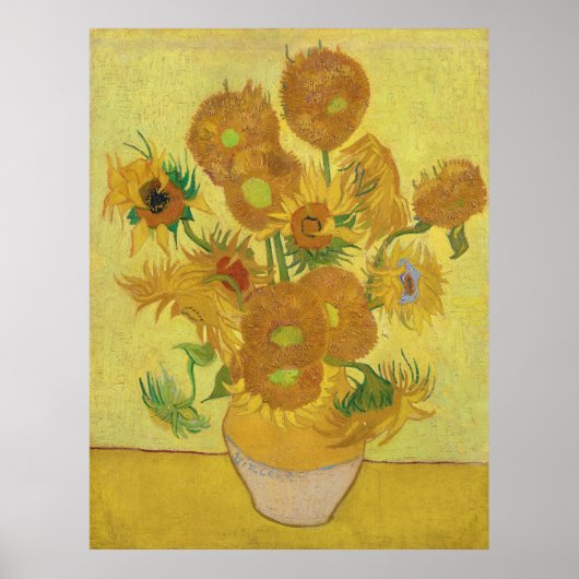 Poster Les tournesols de Van Gogh (Devant)