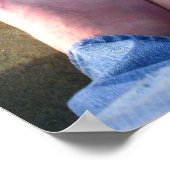 Poster Les tourterelles font du coeur dans le sable par l (Coin)