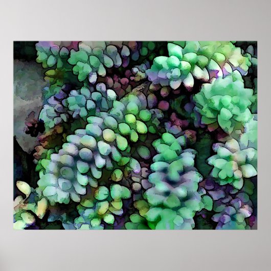 Poster Les traces du cool Hued Burro dans le désert chaud (Devant)