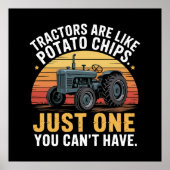Poster Les tracteurs sont comme des chips (Devant)