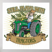 Poster Les Tractors verts (Devant)