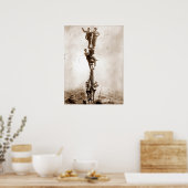 Poster Les Travailleurs Du Fer De Construction Descendent (Cuisine)