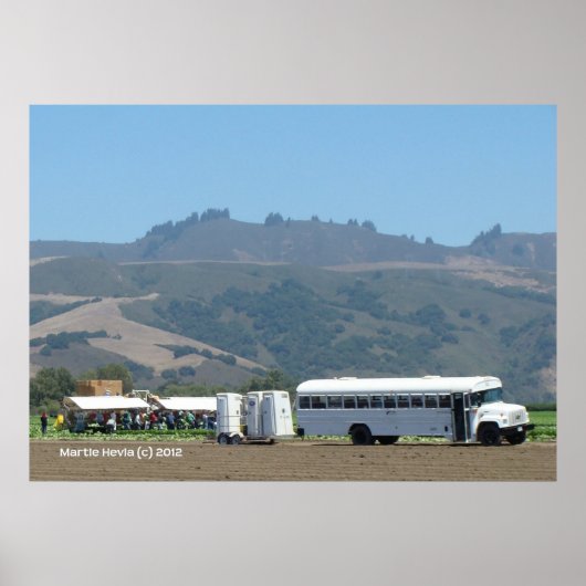 Poster Les travailleurs migrants de Monterey (Devant)