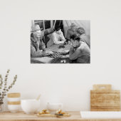 Poster Les Travailleurs Migrants Se Relaxent (Cuisine)