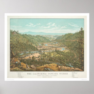 Poster Les travaux de poudre de la Californie (1306)