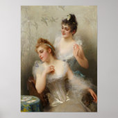 Poster Les trois as de Vittorio Matteo Corcos (Devant)