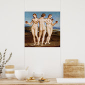 Poster Les trois grâces de Raphael (Cuisine)