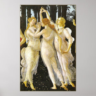 Poster Les trois grâces de Sandro Botticelli