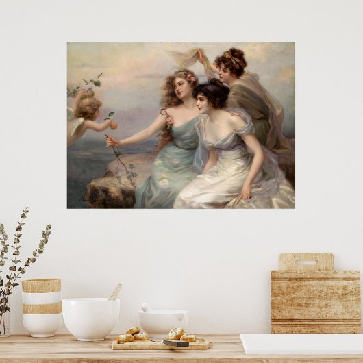 Poster Les trois grâces d'Edouard Bisson (Cuisine)