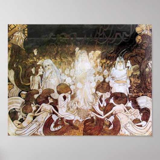 Poster Les Trois Mariées, Jan Toorop, 1893 (Devant)