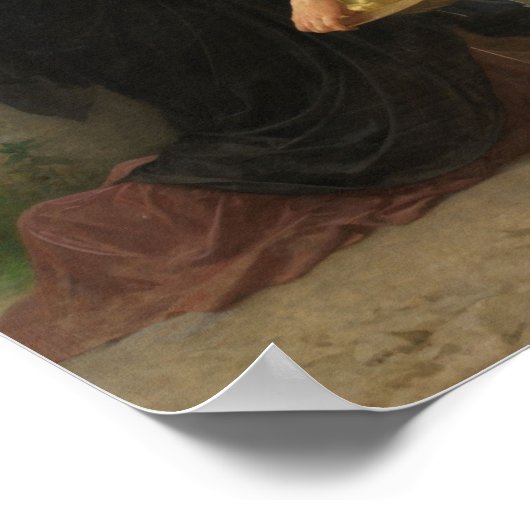 Poster Les Trois Marys à la Tombe par Bouguereau Imprimer (Coin)