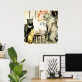 Poster "Les trois ours" par Arthur Rackham (Bureau à domicile)