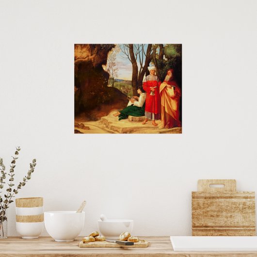 Poster Les trois philosophes (Cuisine)