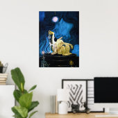 POSTER LES TROIS PRINCESSES DE LA MONTAGNE BLEUE (Bureau à domicile)