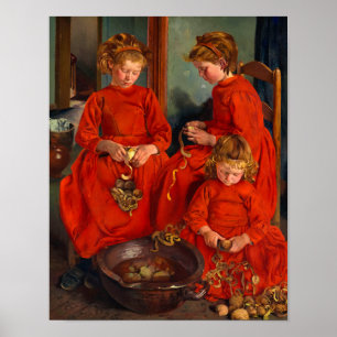 Poster Les trois soeurs de Leon Frederic