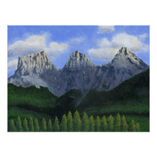 Poster Les trois soeurs en Canmore, Alberta, Canada