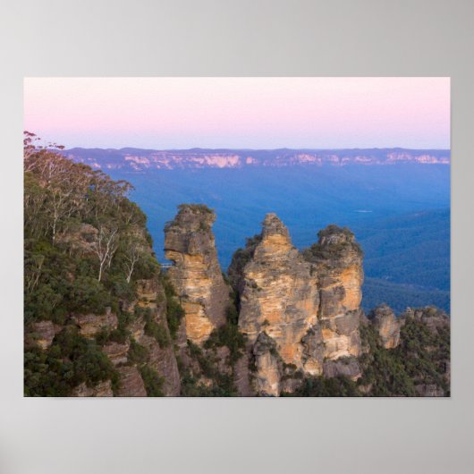 Poster Les Trois Soeurs, Montagnes Bleues, Nouvelle Galle (Devant)