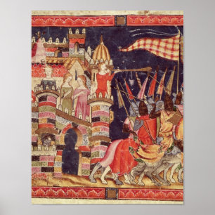 Poster Les Trojan partant pour la bataille