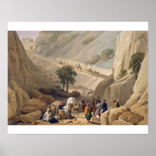 Poster Les troupes émergeant de la partie étroite du De (Devant)
