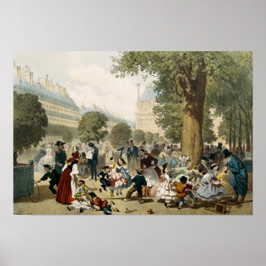 Poster Les Tuileries, 1856 (Devant)