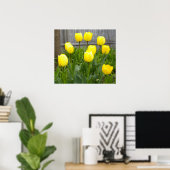 Poster Les Tulipes Jaunes (Bureau à domicile)