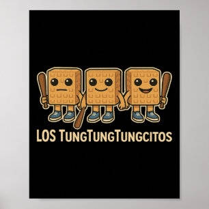 Poster Les Tungtungtungcitos Italian Brainrot Tung Sahur