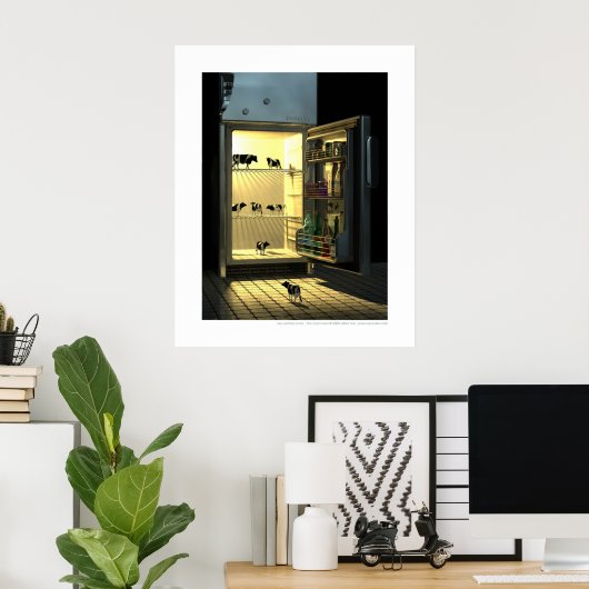 Poster Les vaches cool - Les vaches cool (Bureau à domicile)